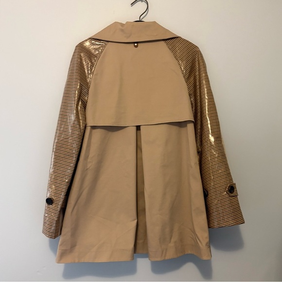 Mackage Montreal Beige Houndstooth Trim Coat Women’s XS - Picture 3 of 7